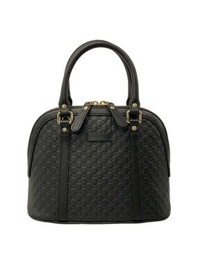 Gucci Handbag Micro Guccissima Black Leather